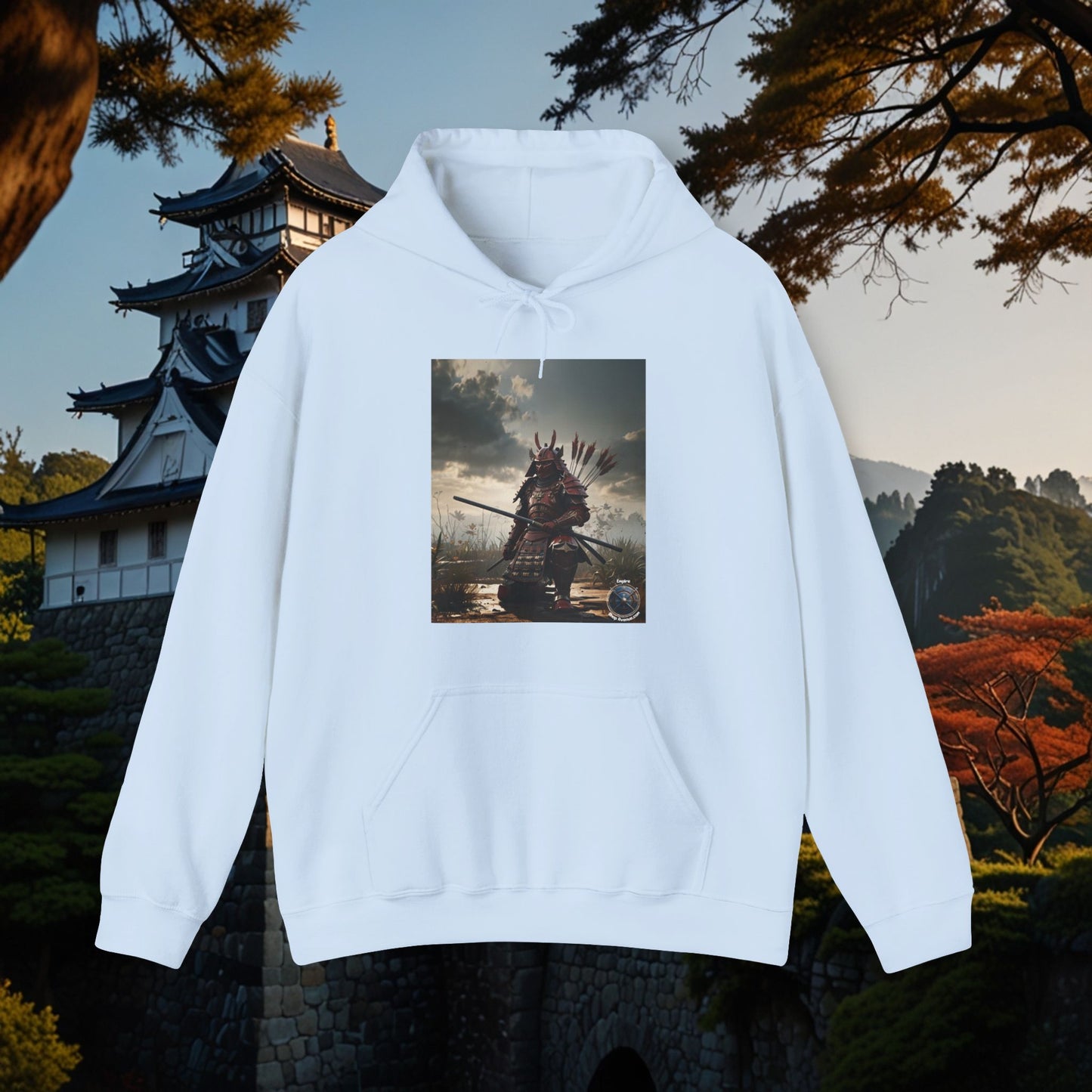 FULL RED SAMURAI Unisex Heavy Blend™ Hooded Sweatshirt