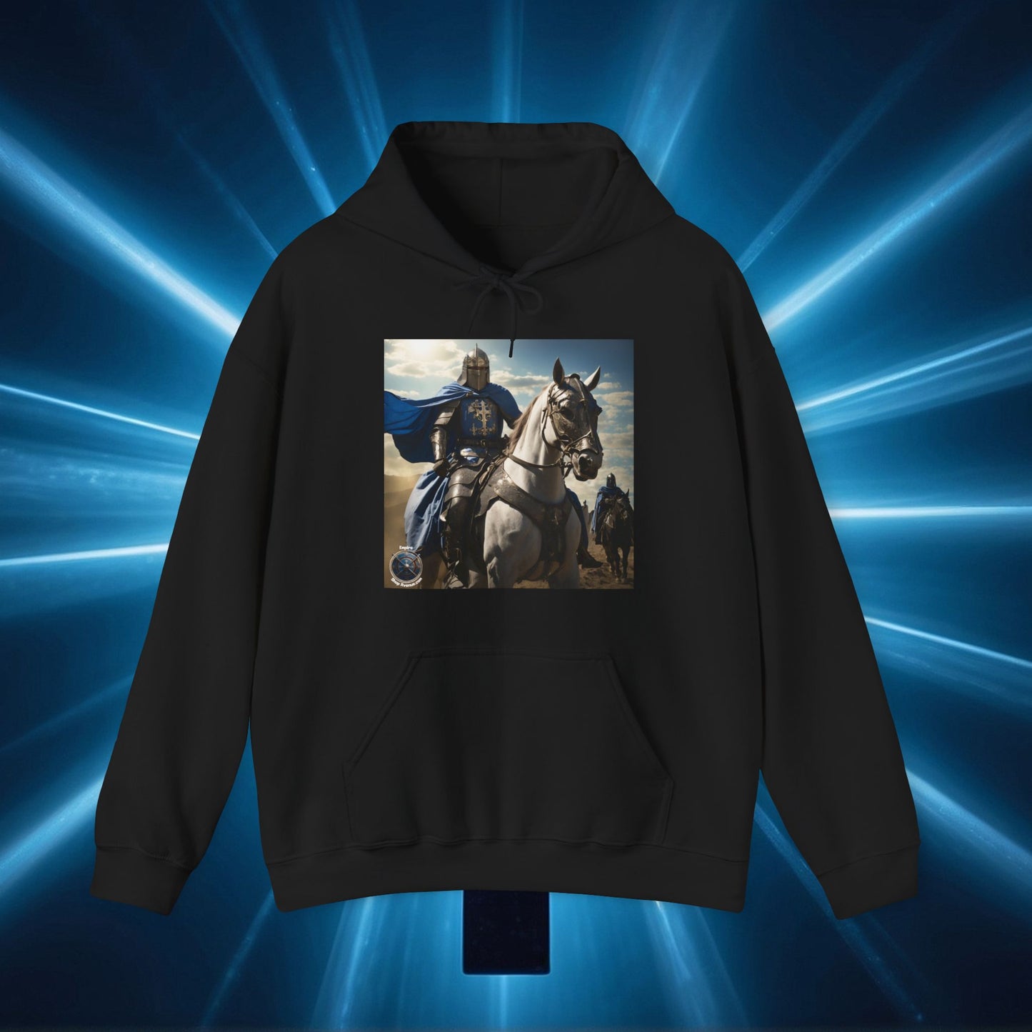 MOUNTED BLUE KNIGHT Unisex Heavy Blend™ Hooded Sweatshirt
