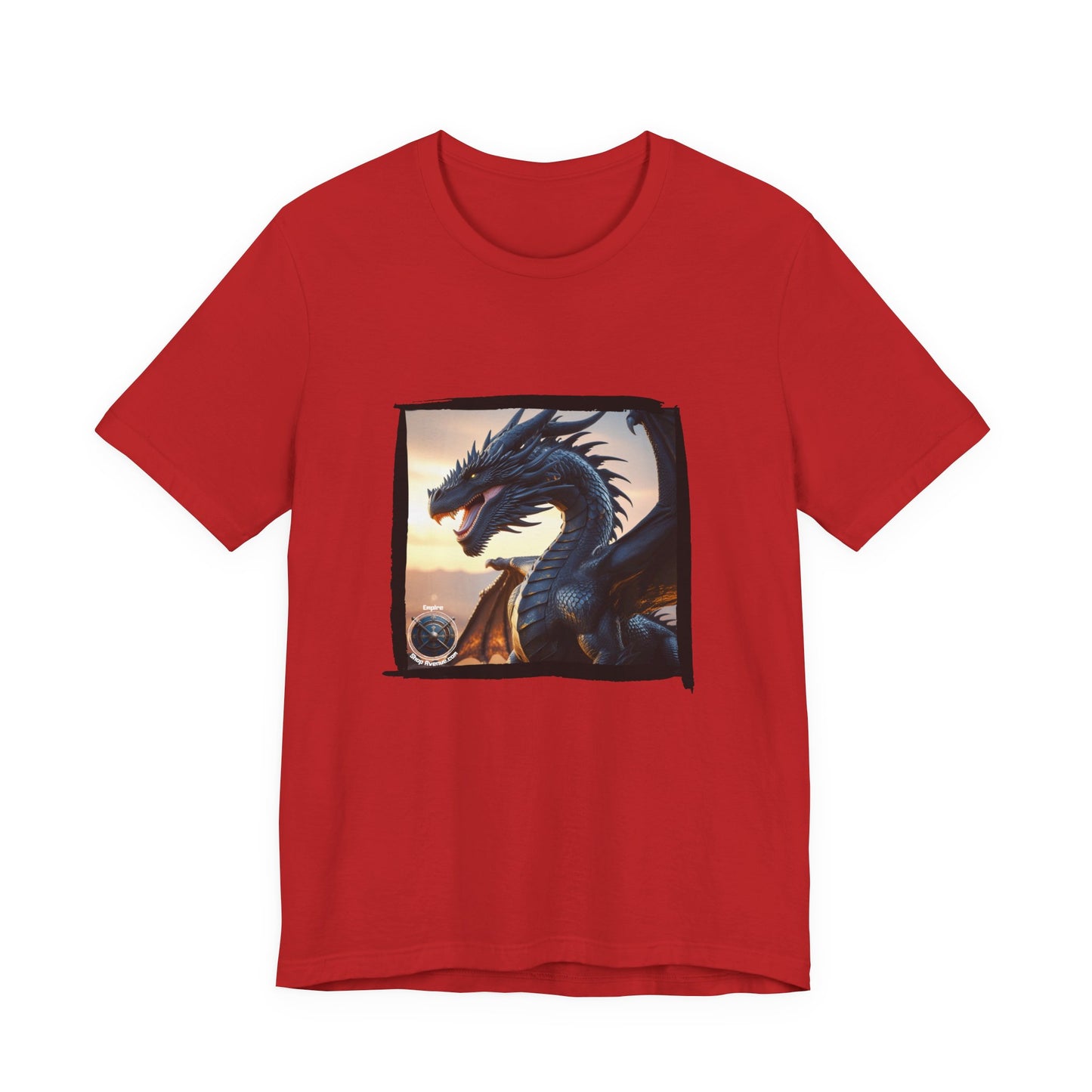 Black dragon Unisex Jersey Short Sleeve Tee - Black dragon t-shirt