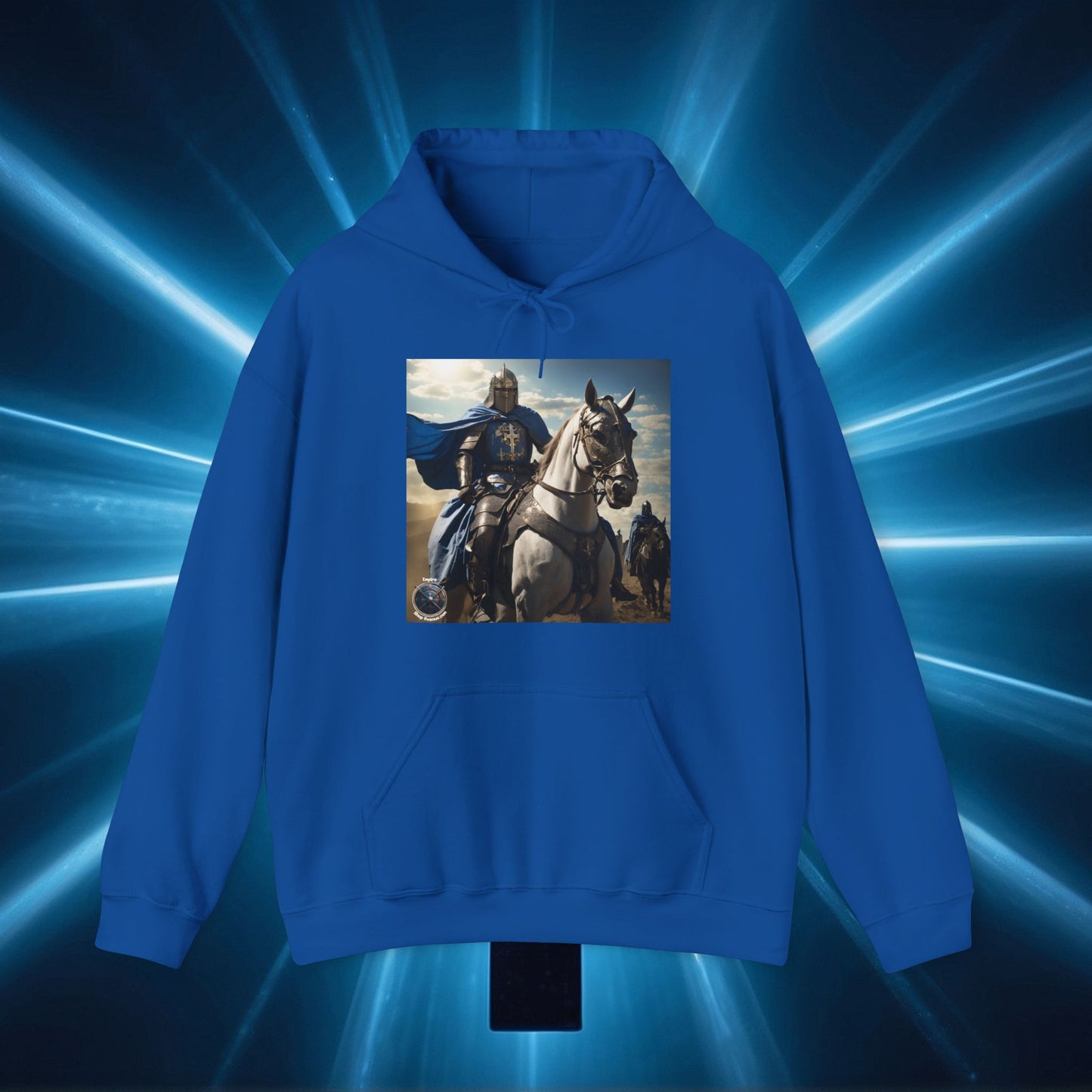 MOUNTED BLUE KNIGHT Unisex Heavy Blend™ Hooded Sweatshirt