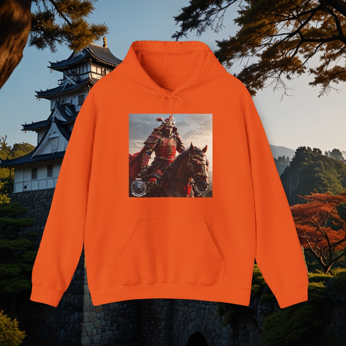 SAMURAI ON HORSE Unisex Heavy Blend™ Hooded Sweatshirt