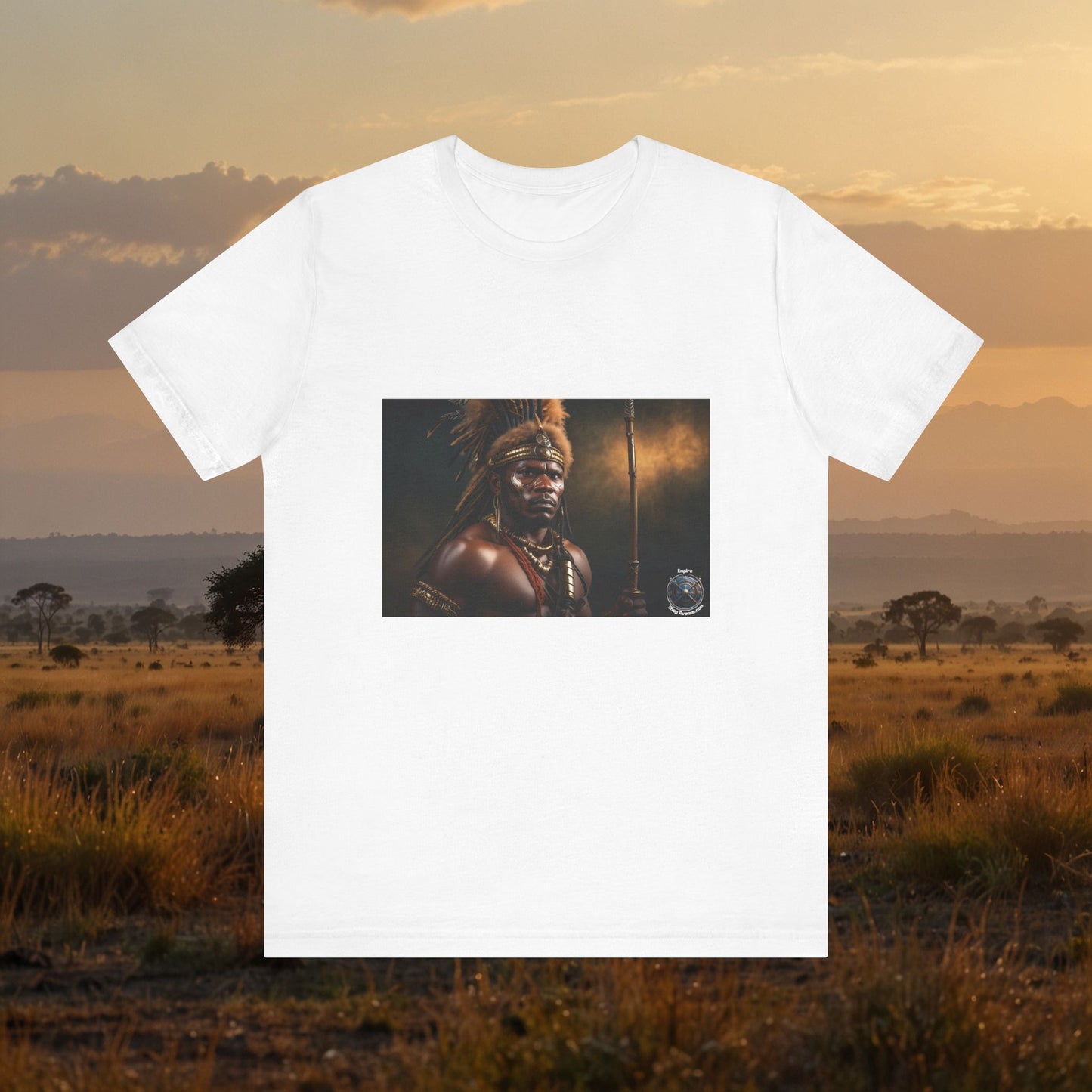 T-shirt à manches courtes unisexe en jersey ZULU WARRIOR 