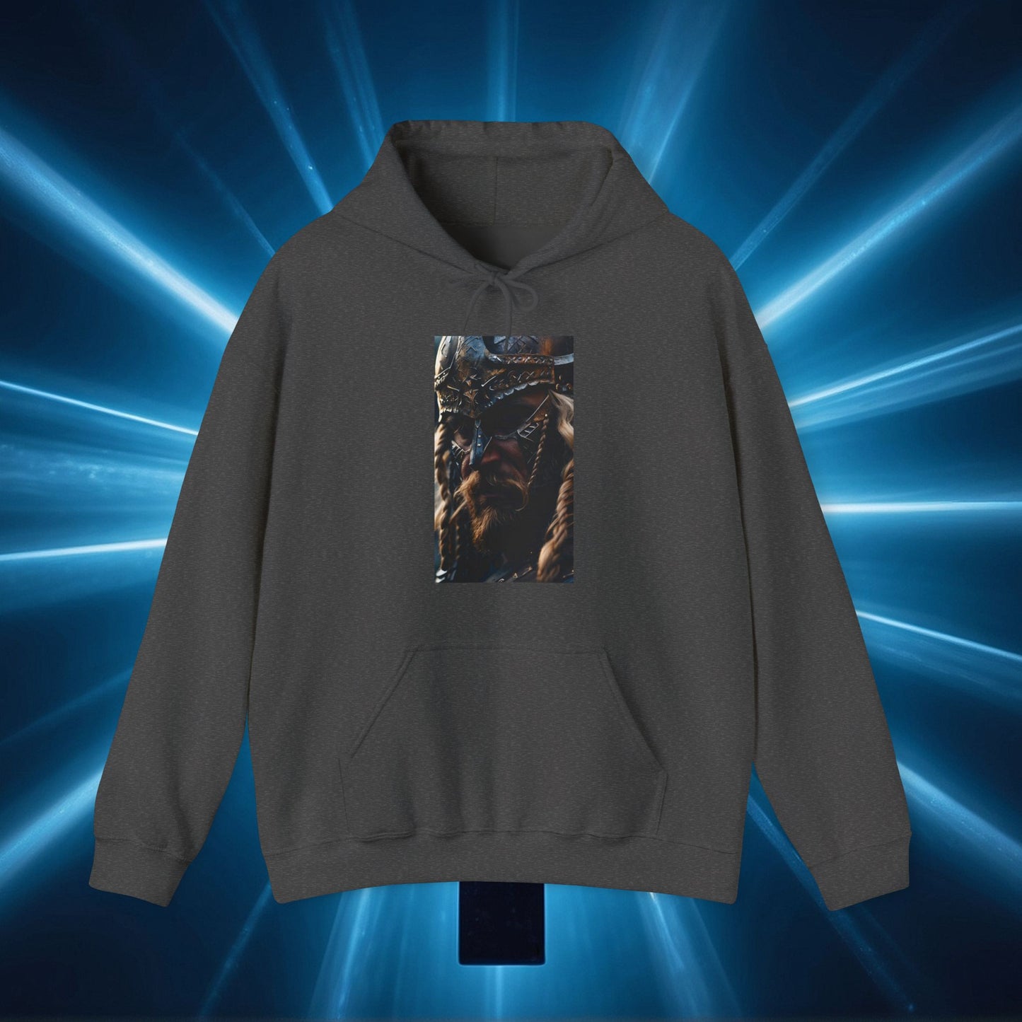 Sweat à capuche unisexe Heavy Blend™ VISAGE VIKING LÉGENDAIRE 