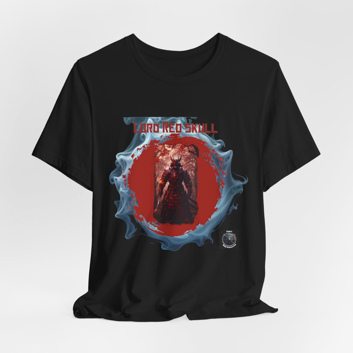 Red Skull Graphic Tee — 'Hard Red Skull' Horror Band Style T-Shirt