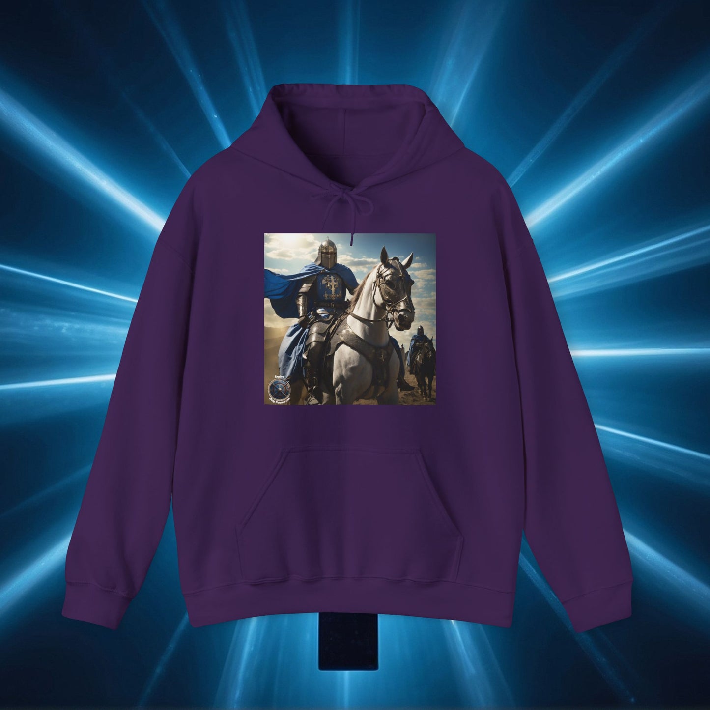 MOUNTED BLUE KNIGHT Unisex Heavy Blend™ Hooded Sweatshirt