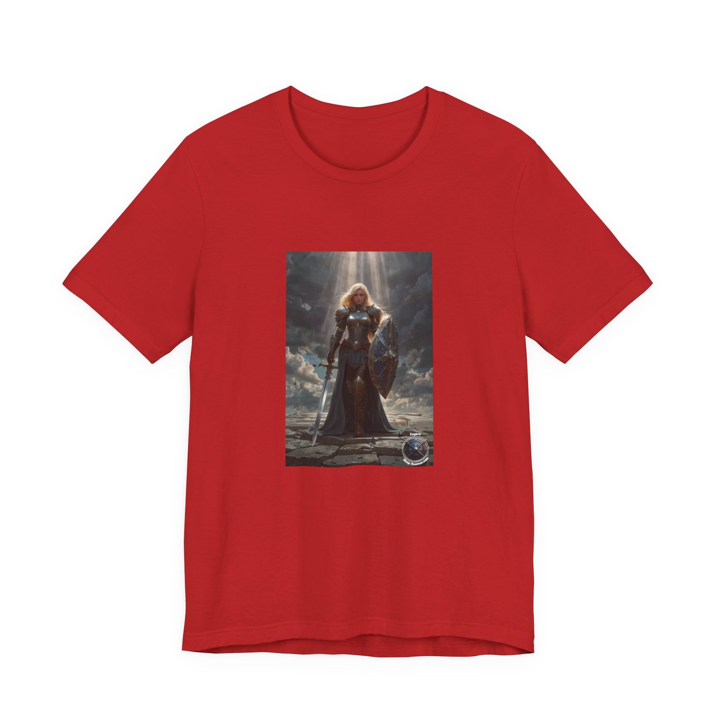 JOAN OF ARK LIKE FEMALE WARRIOR Unisex Jersey Short Sleeve Tee