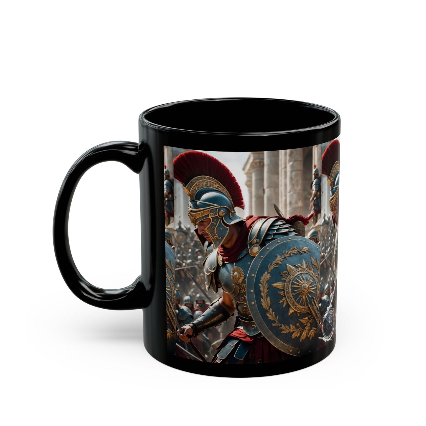 GREEK LEGENDARY HOPLITE Black Mug (11oz, 15oz)