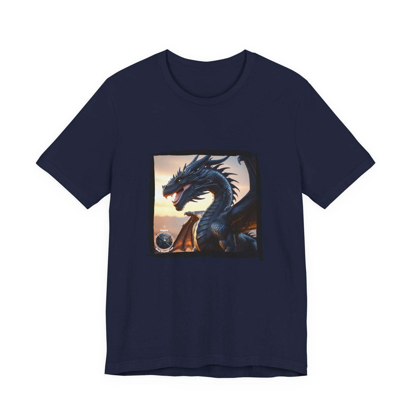 Black dragon Unisex Jersey Short Sleeve Tee - Black dragon t-shirt