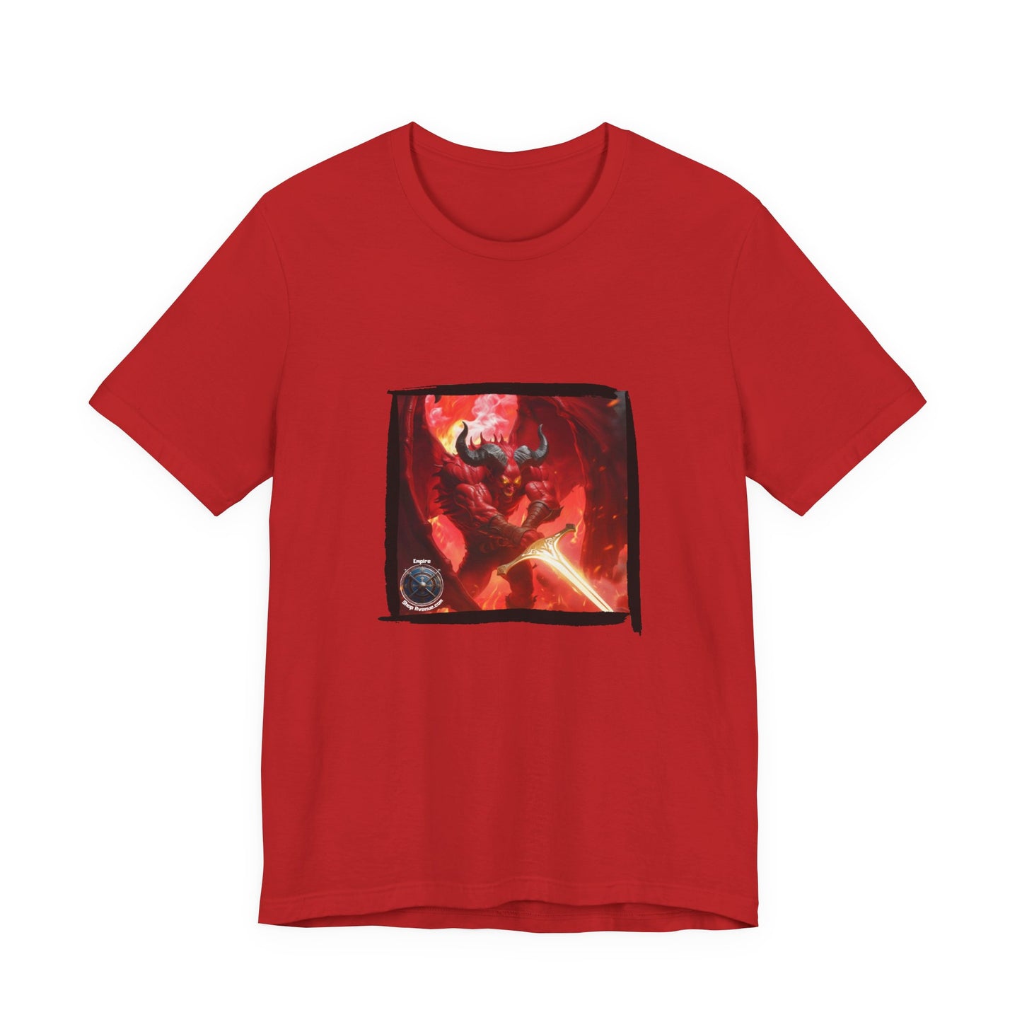 Devil Jersey Short Sleeve Tee - Fantasy worlds devil t-shirt
