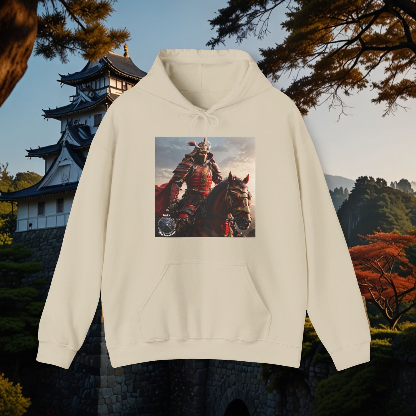 SAMURAI ON HORSE Unisex Heavy Blend™ Hooded Sweatshirt