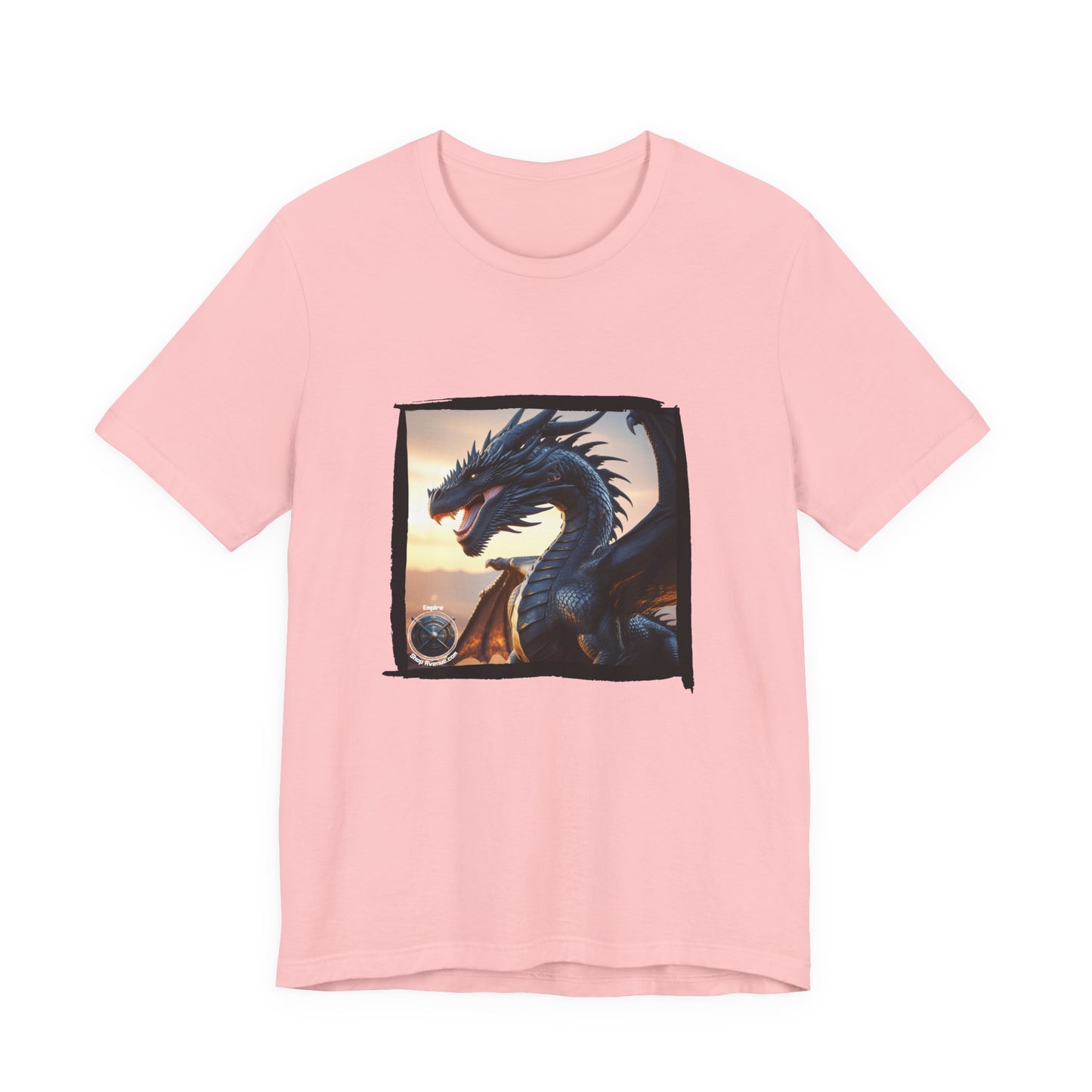 Black dragon Unisex Jersey Short Sleeve Tee - Black dragon t-shirt