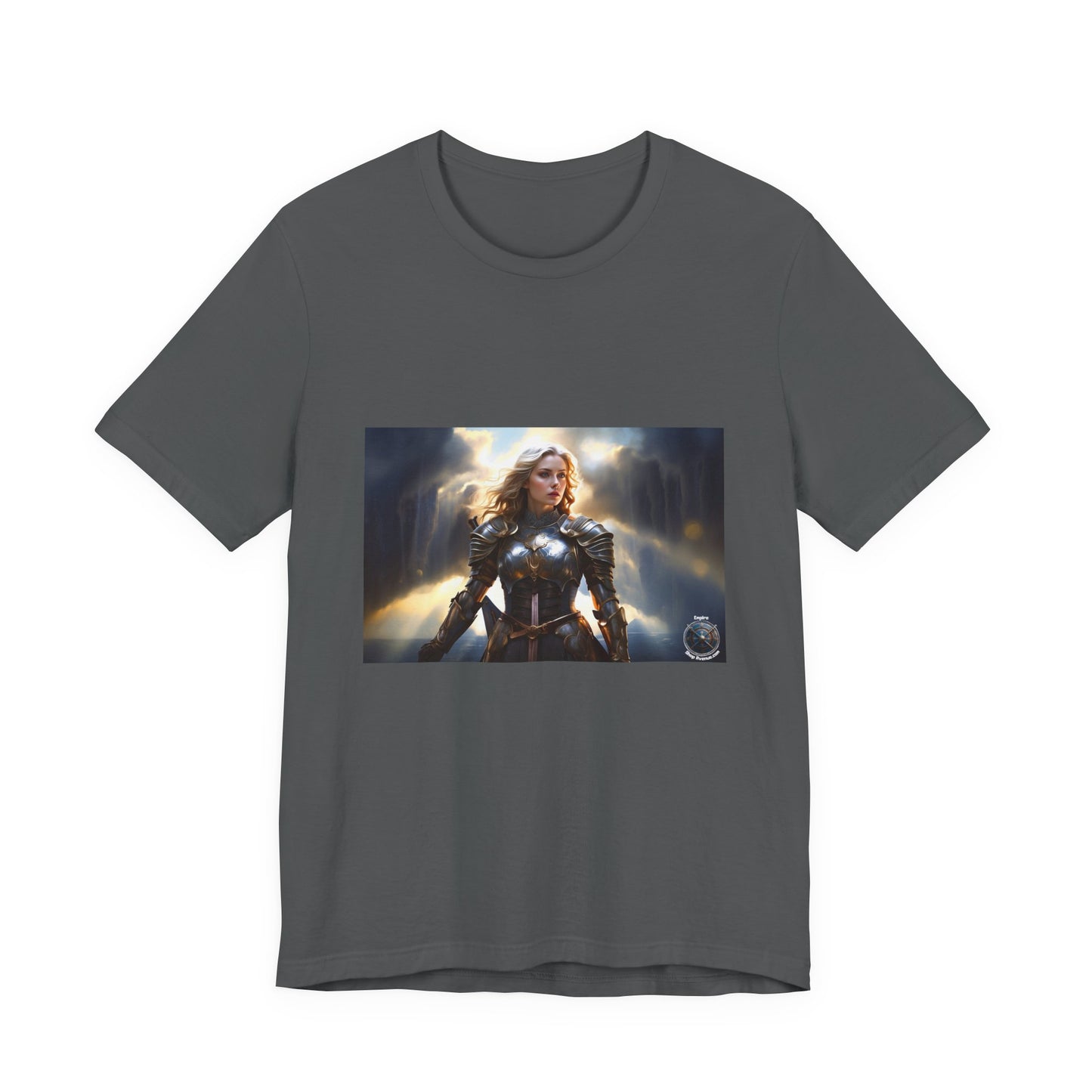 ARMORED WOMAN WARRIOR Unisex Jersey Short Sleeve Tee