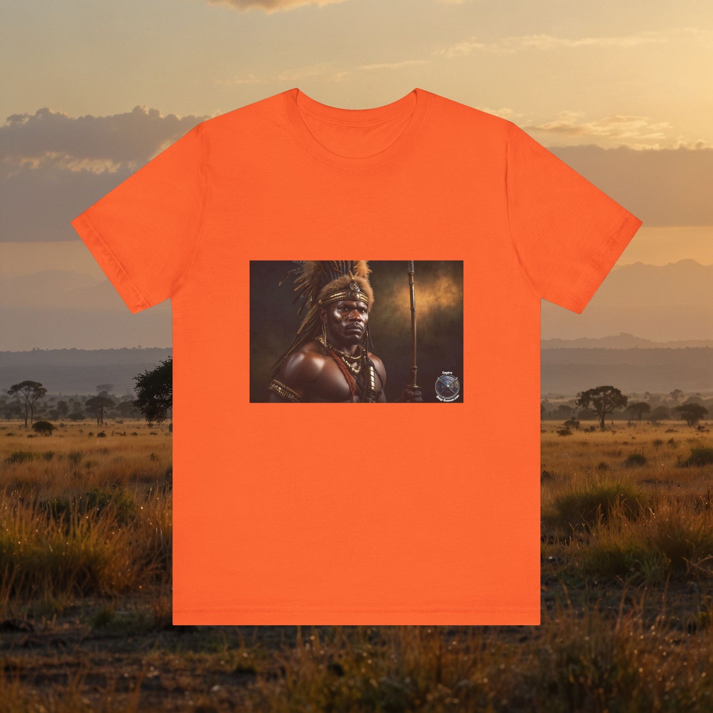 T-shirt à manches courtes unisexe en jersey ZULU WARRIOR 