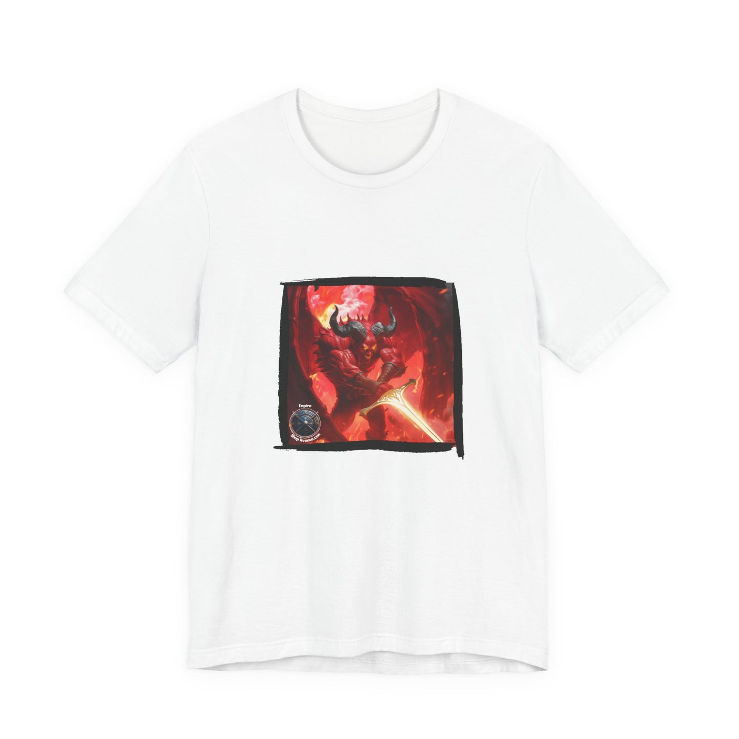 Devil Jersey Short Sleeve Tee - Fantasy worlds devil t-shirt