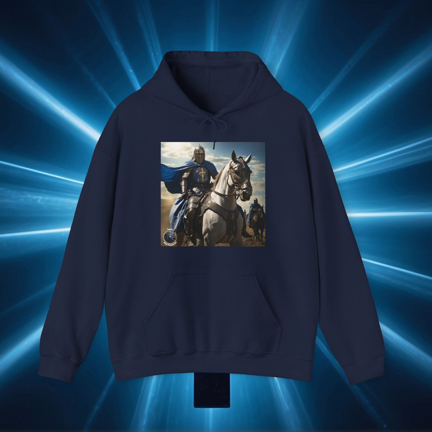 MOUNTED BLUE KNIGHT Unisex Heavy Blend™ Hooded Sweatshirt