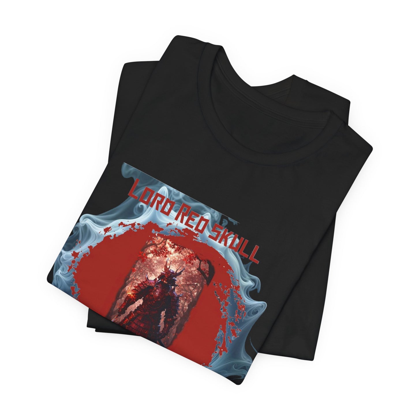 Red Skull Graphic Tee — 'Hard Red Skull' Horror Band Style T-Shirt
