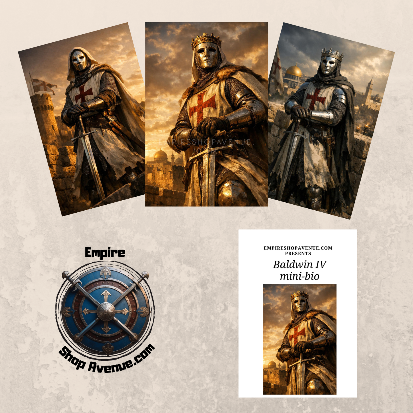 Baldwin IV poster pack and mini-bio